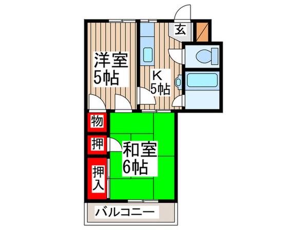 グリ－ンヒルズＥＩＫＯＨの物件間取画像